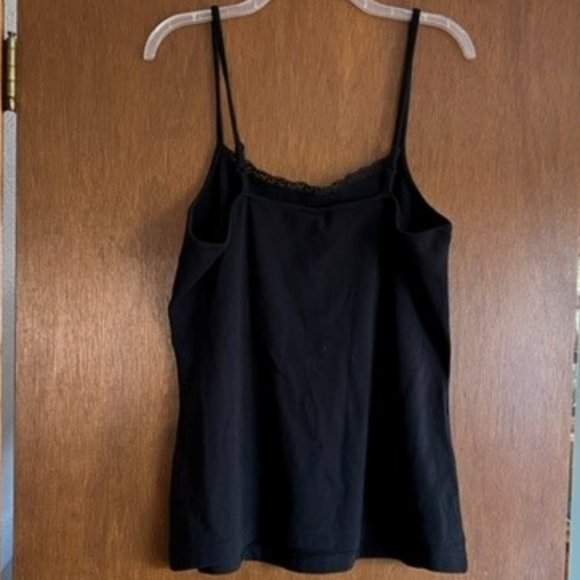 NWT Christopher & Banks XL Black Camisole Lace front - Picture 1 of 1